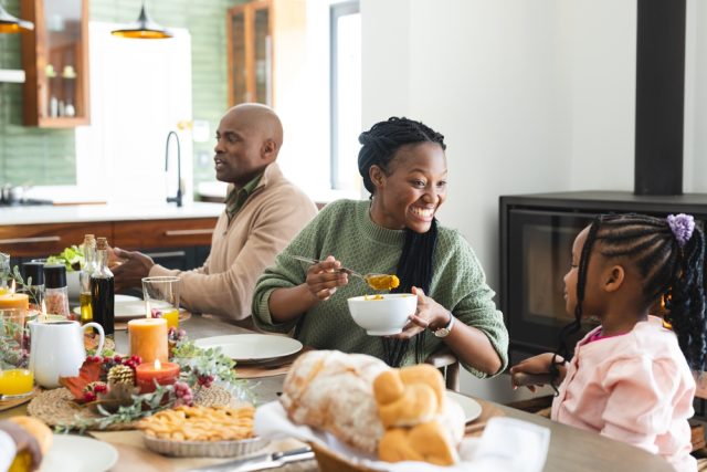 family at thanksgiving